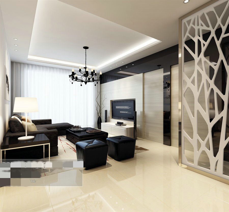 室内客厅3D模型素材 建筑装饰工程设计中的关键元素