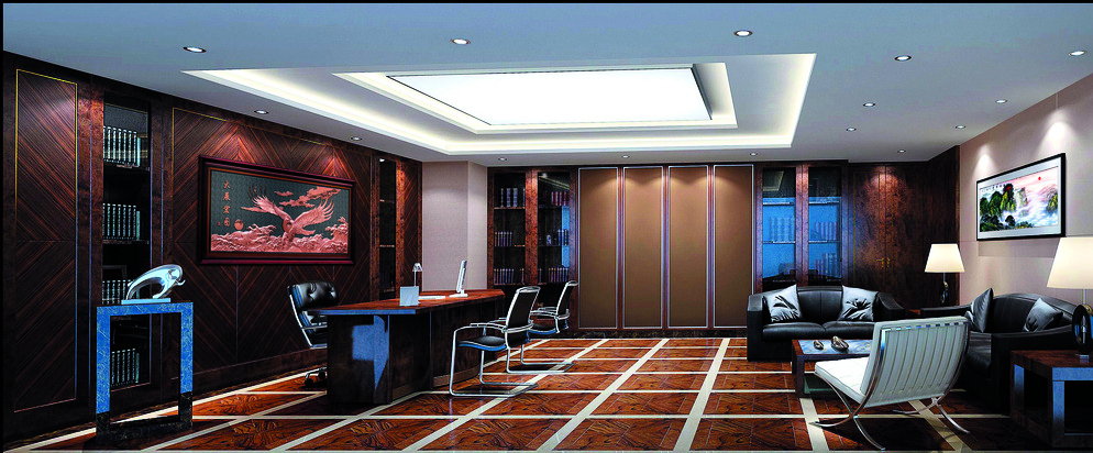 董事长办公室装饰设计 权威与美学的融合艺术